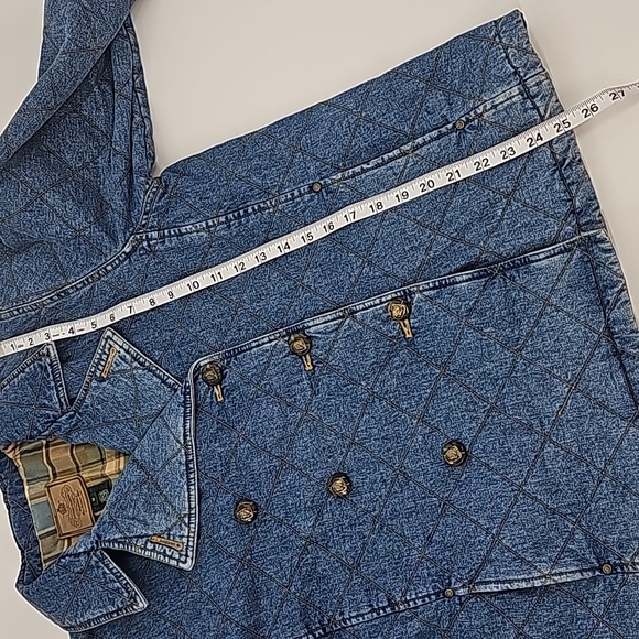 Vintage Ralph Lauren Quilted Denim Chore Coat - Picture 5 of 6